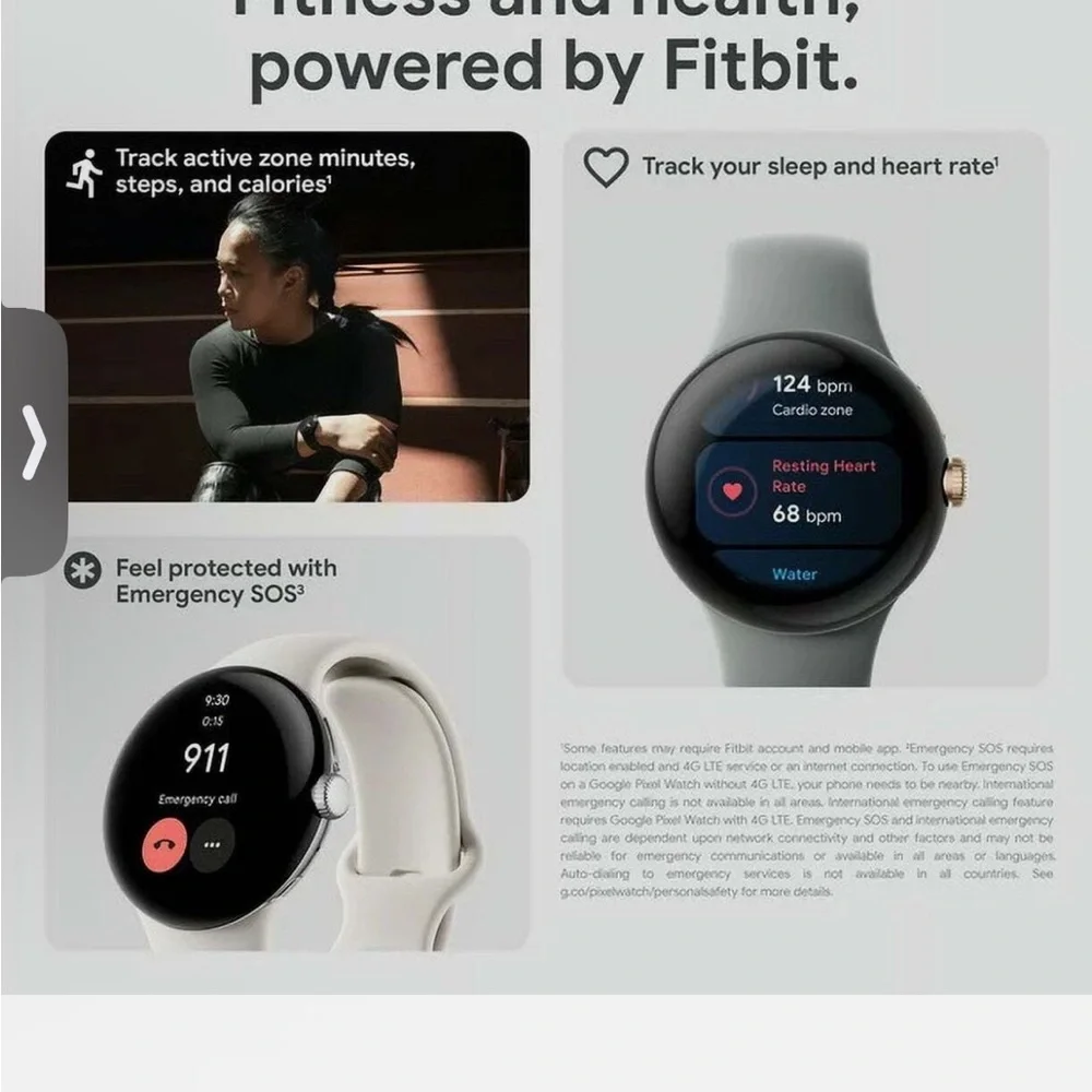 Google Pixel Watch 1st Gen, Brand new in the box.